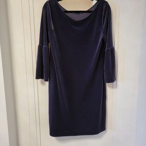 Purple Velvet Anne Taylor Dress, Medium
